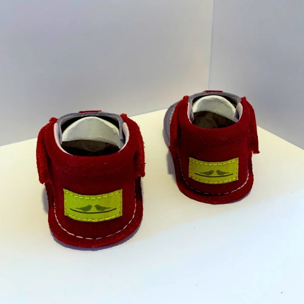 PIPIT $55 Suede Leather Designer Shoes Infant Crib Walking Balance Toddler Shoe